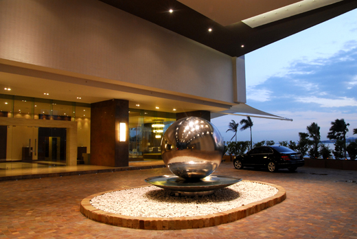 Sculpture in a hotel